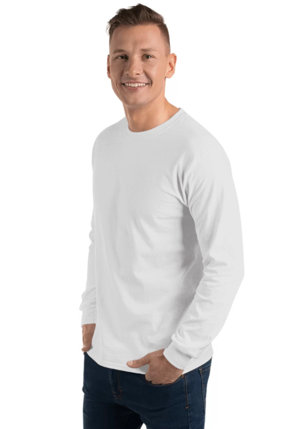 Men's Long Sleeve Shirt | Gildan 2400 - Image 2