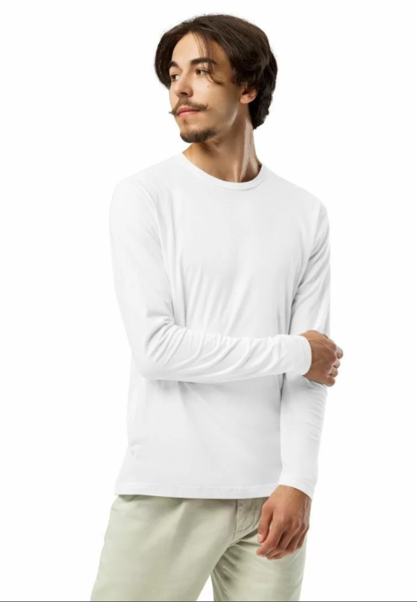 Men's Fitted Long Sleeve Shirt  Next Level 3601 - Image 3